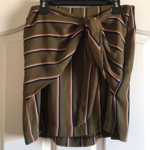 J.O.A. Los Angeles Striped Mini Skirt